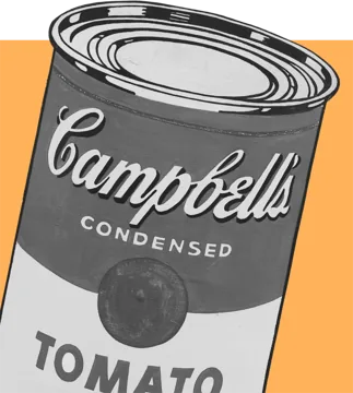 Lata de sopa Campbell