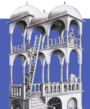 Belvedere, de M. C. Escher